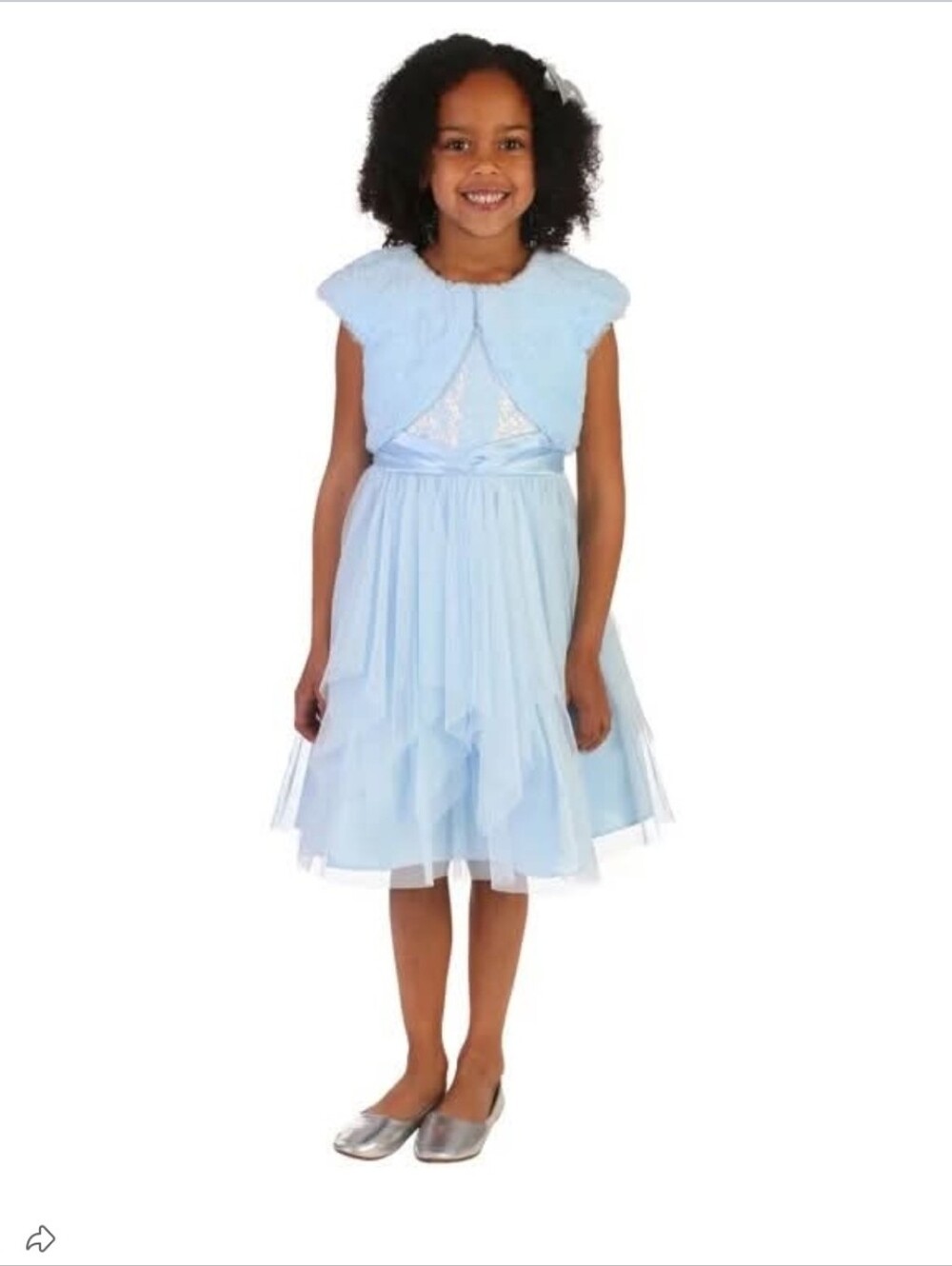 NWT Jona Michelle Girls Tulle Dress with Bolero